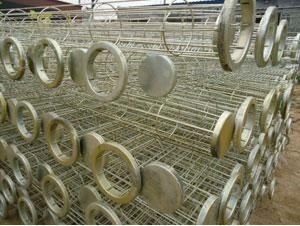海南工业高温除尘150*6300有机硅处理除尘器袋笼、圆袋型、多根丝、多气缸