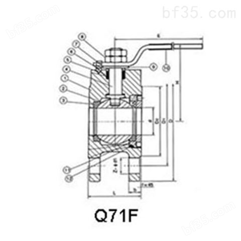 Q71F意式超短型球阀对夹球阀